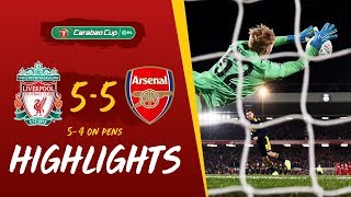 Liverpool 55 Arsenal 54 on penalties Reds win dramatic 10goal thriller  Highlights [upl. by Kimbell587]