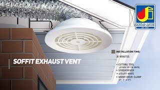 Soffit Exhaust Vent  Installation Dundas Jafine [upl. by Dwane]