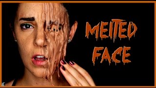 Easy Melted face FX Makeup  Silvia Quiros [upl. by Ahseirej914]