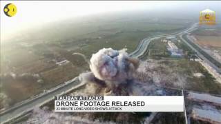 Taliban releases a drone footage of suicide bombing [upl. by Berger]