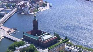 Stockholm Sweden Aerial view [upl. by Malonis]