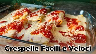 Crespelle Ripiene di Ricotta e Prosciutto al Forno Ricetta facile e veloce [upl. by Waugh]