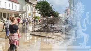 Ministerpräsident Seehofer in Simbach am Inn  Bayern [upl. by Adlanor]