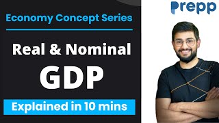 Real GDP and Nominal GDP  Economics explainer series  Concepts in 10 minutes realGDP nominalGDP [upl. by Leanora]