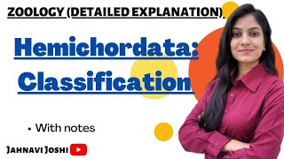 Classification of Hemichordata Notes Bsc 2nd year zoology [upl. by Odessa]