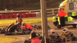 Worst Karting Crash Caught on Camera [upl. by Samara]