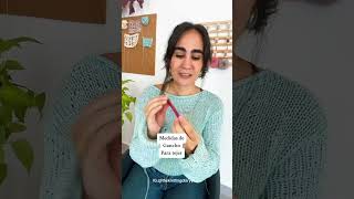 Medidas de gancho para tejer crochet tejer [upl. by Nelyk]