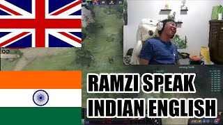 Ramzi Ngobrol Pakai Aksen English India [upl. by Maice]