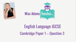 AQA PAPER 1 DESCRIPTIVE WRITING  4040 MODEL TOP TIPS [upl. by Carper]