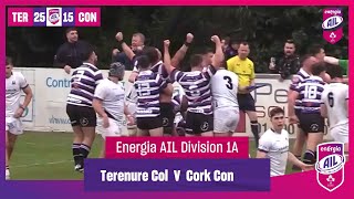 EnergiaAIL Highlights Round 1 Terenure 25 Cork Constitution 15 [upl. by Vallo]