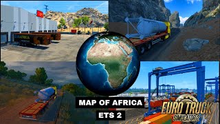 Map of Africa ETS 2 v 147  ETS 2 MAP MODS [upl. by Airom797]