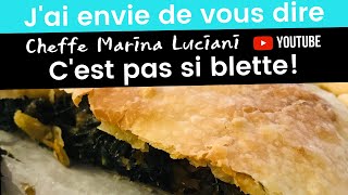 Recette Tourte aux blettes Cheffe Marina Luciani [upl. by Llennor467]