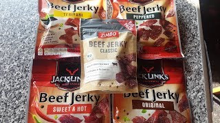 🐮 Jack Links ALLE SORTEN 🥩 Test und Vergleich mit ZIMBO Original Beef Jerky [upl. by Odysseus611]