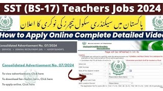 Government teaching jobs 2024  How to apply govt teaching jobs in Punjab 2024  Jobs in Pakistan [upl. by Warram481]