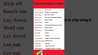 English Phrasal Verbs shorts phrasalverbs [upl. by Latham667]