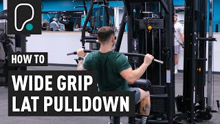 How To Do A Wide Grip Lat Pulldown [upl. by Fishback]