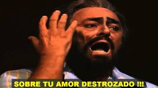 Pavarotti Vesti la Giubba Subtitulada Español HD Ridi Pagliaccio [upl. by Leonie]