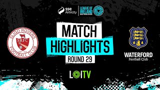 SSE Airtricity Mens Premier Division Round 29  Sligo Rovers 20 Waterford  Highlights [upl. by Princess]