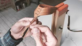 Making the Original Wanderer leather flip flop sandals by hand in The Sole Workshop [upl. by Daffodil]