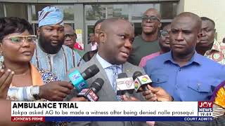 Joy News Prime 20624 Jakpa asked AG to be made a witness after being denied nolle prosequi [upl. by Einneg]