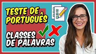 TESTE de PORTUGUÊS – CLASSES DE PALAVRAS Morfologia  Prof Letícia Góes [upl. by Picco]