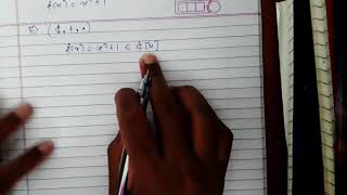 Irreducible polynomial reducible polynomial Properties of polynomial ring [upl. by Durkin]