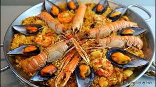 Paella de Marisco paso a paso con trucos y medidas para que salga perfecta [upl. by Dumm]