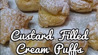 Custard Filled Cream Puffs Shu Cream [upl. by Florry278]