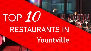 Top 10 best Restaurants in Yountville California [upl. by Desta]