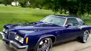 1977 Pontiac Grand Prix Custom w 454 and 24quots with inserts [upl. by Aigneis64]