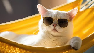 Cat Sleep Music  Cat Purring Sounds amp Peaceful Music Stress Relief Deep Sleep Instantly [upl. by Ybbor]