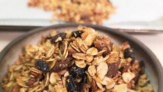 GRANOLA maison la recette du petit déjeuner ultra facile et HEALTHY [upl. by Werdnael230]