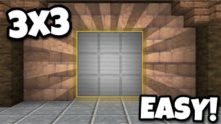 EASY 3x3 Piston Door In Minecraft Bedrock 120 Windows 10 PS5 PS4 Xbox MCPE Switch [upl. by Eanel]