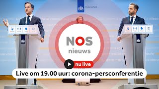 LIVE om 1900 uur coronapersconferentie [upl. by Stortz]