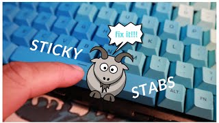 GMMK PRO  STICKY GOAT STABS MOD AND FIX [upl. by Thirza562]