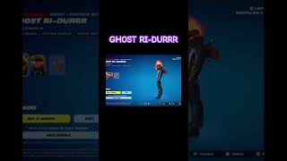 New GHOST RIDURRR skin in Fortnite Fortnite gaming marvel ghostrider beafboss new [upl. by Deonne]