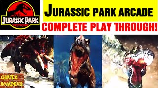 Jurassic Park Arcade COMPLETED PLAYTHROUGH [upl. by Alcine]