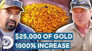 25000 Gold Payday After 1800 Production Increase  Gold Rush Mine Rescue With Freddy amp Juan [upl. by Itra]