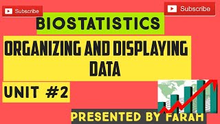 Biostatistics  unit 2  Organizing and Displaying Data  Lecture with mcqs BSN  PRN [upl. by Nibor]