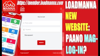 LOADMANNA NEW WEBSITE PAANO MagLOGIN Presented by Official Loadmanna Coach Augusto Hicban [upl. by Immas]