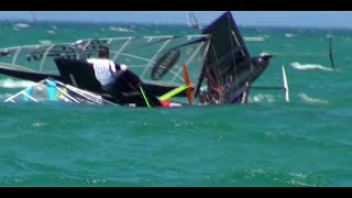 McDougall  McConaghy 2015 International Moth AustralianWorld Championships  Day 5 R47 [upl. by Angelle621]