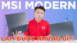 MSI Modern 14 amp 15 Có thể làm được những gì Quá rẻ có nên mua  LaptopWorld [upl. by Libbna]