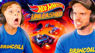 JOGUEI HOT WHEELS UNLEASHED PELA PRIMEIRA VEZ  Família Brancoala Games [upl. by Leschen]