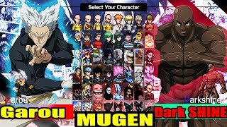 Garou Vs Heroes in MUGEN ONE PUNCH MAN [upl. by Cookie]