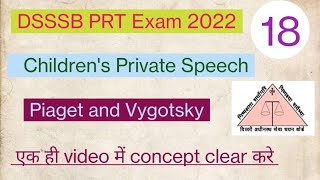 Childrens Private speech  Piaget and Vygotsky  Egocentric Speech [upl. by Ormand561]