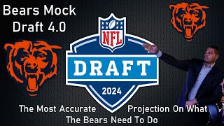 Bears Mock Draft 40  Drafting For the RIGHT NOW [upl. by Mauer]