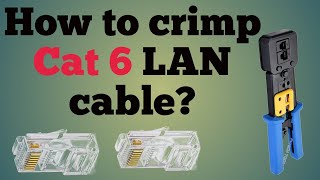 HOW TO CRIMPING RJ 45 CONNECTOR BYCAT 6 LAN CABLERJ 45CONNECTOR CRIMPING KAYSEKAREVALLTECHNICALL [upl. by Atiek]