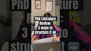 How to structure your PhD literature review  chronological thematic methodological phd [upl. by Hasan151]