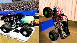 REPTOID MONSTER TRUCK  MONSTER JAM FREESTYLE BEST MOMENTS [upl. by Shoifet]