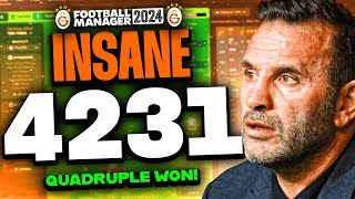 Buruks INSANE 4231 FM24 Tactics  Best FM24 Tactics [upl. by Neelon398]